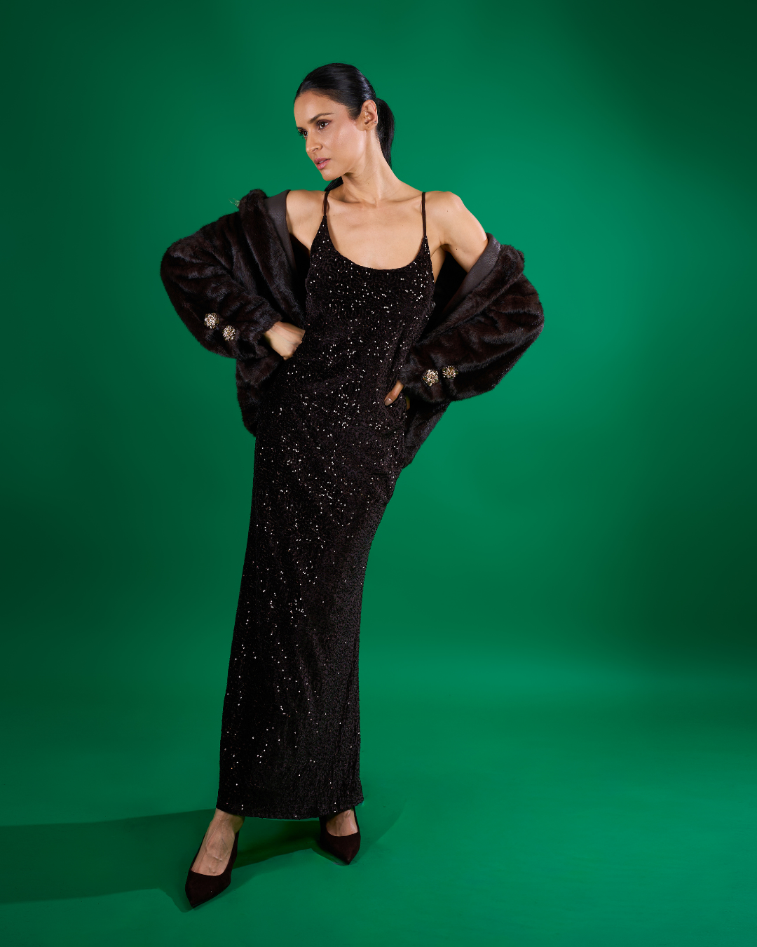 Sequin Slip Dress